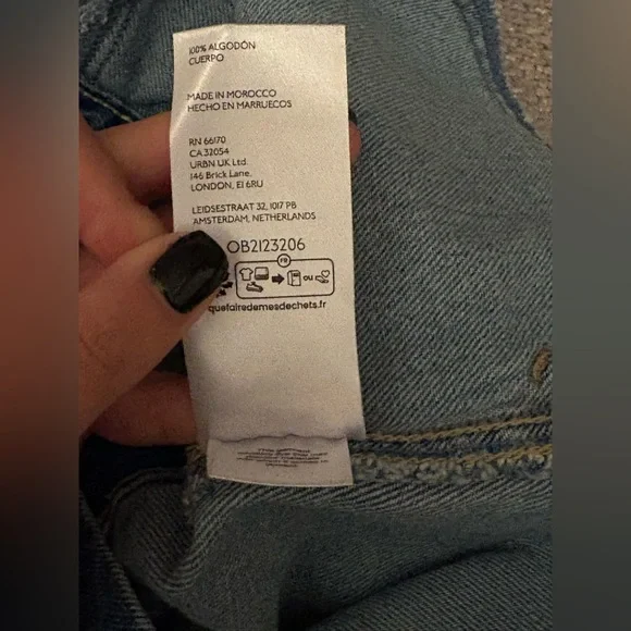 FREE PEOPLE EDDIE DENIM OVERALL MINI DRESS SKIRTALL XS NWT - Picture 14 of 15